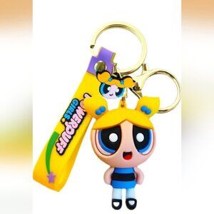 Powderpuff Girls Bubbles Keychain Or Bag Charm (New)